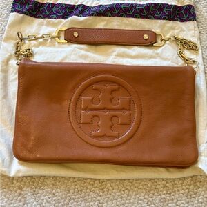Tory Burch Tan Leather Wristlet